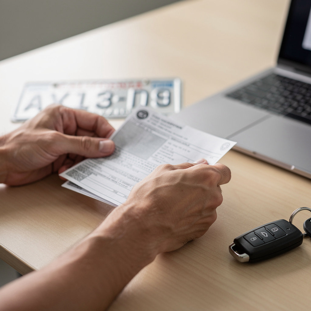 Quick & Ez Auto Registration Services professional team assisting a customer with DMV-Authorized Auto Registration Service Provider paperwork in San Diego